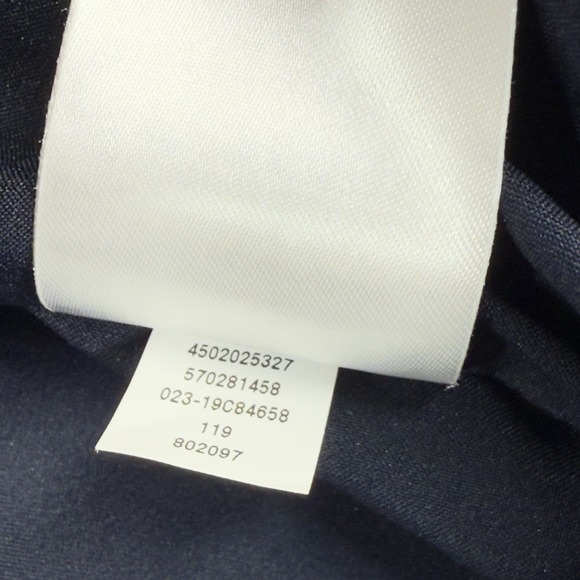 Chico's Moto Tweed Trim Detail LS Jacket Size 1 8-10 Classic Navy 1/2 Zip NWT - Picture 5 of 16